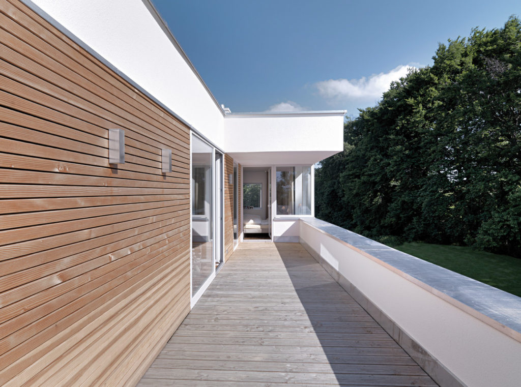 modern home in the country
